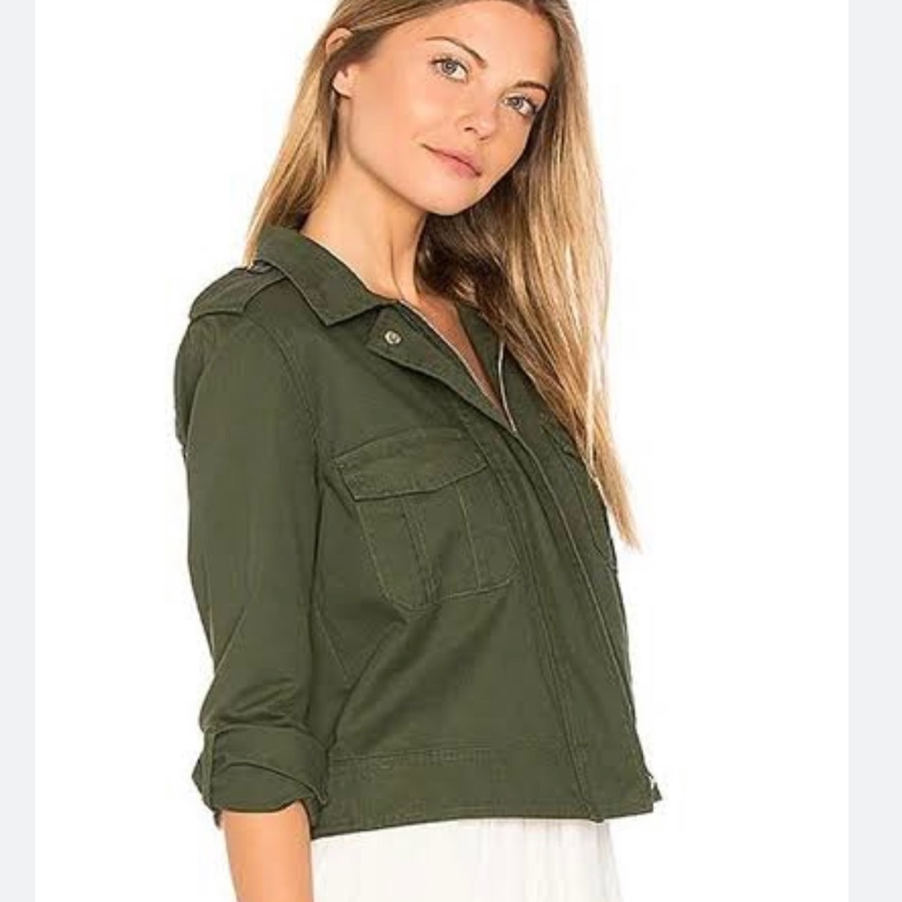 BB Dakota NWOT Maddox Jacket Army Green Small - Picture 3 of 12